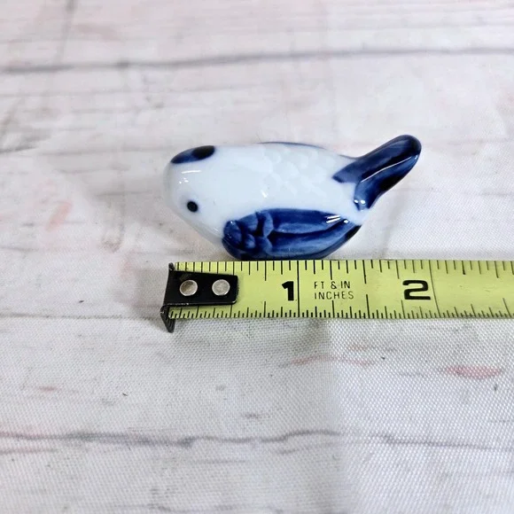 Rothschilds‎ Set 2 Porcelain Blue White Bird Chopstick Rests - Picture 5 of 6